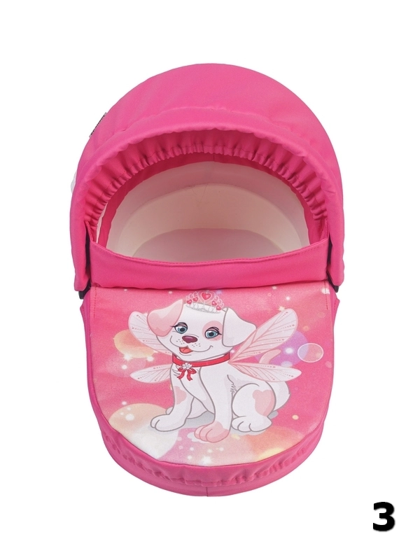 Laila Magic - różowy wózek dla lalek z pieskiem