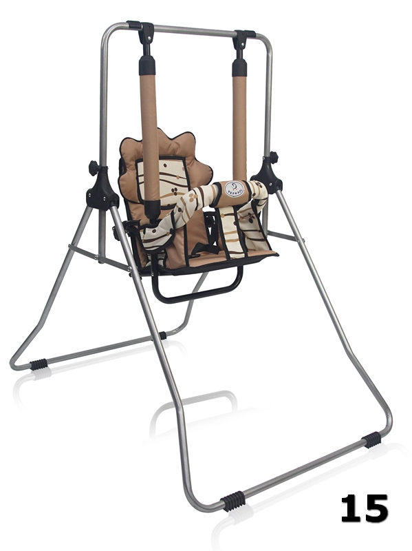 Nuna Prampol - light brown freestanding swing for a child, perfect for home
