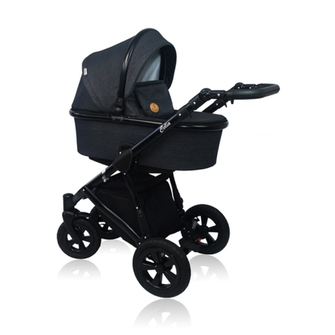 Celia - Multifunctional baby pram with a foldable carrycot