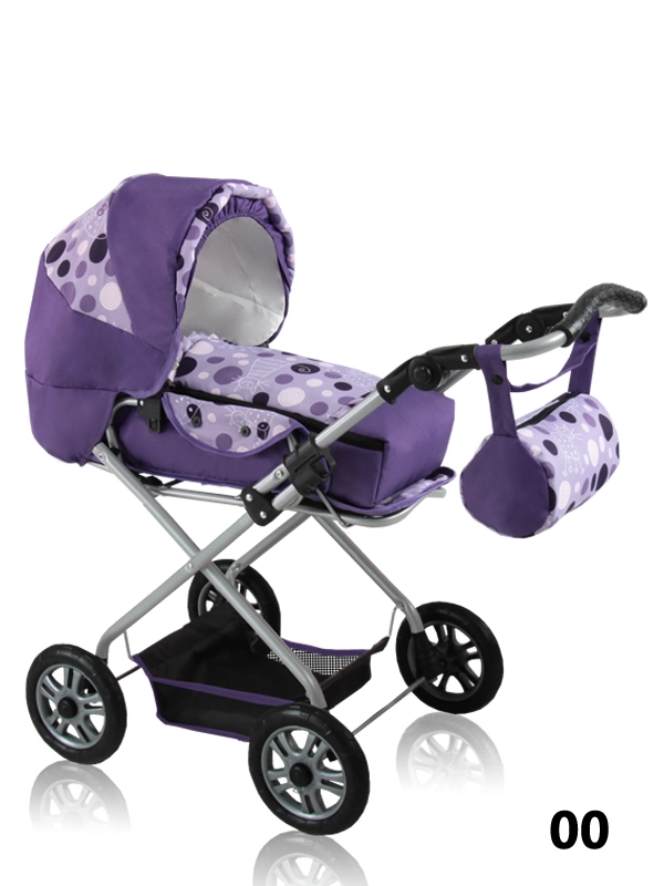 Jenny Prampol - a purple pram for dolls with the function of a stroller and a carrier
