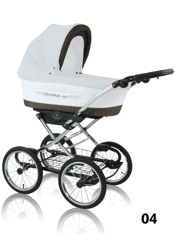 Verona Eko Chrome - przewiewna, chroniąca biała moskitiera na wózek dla dziecka