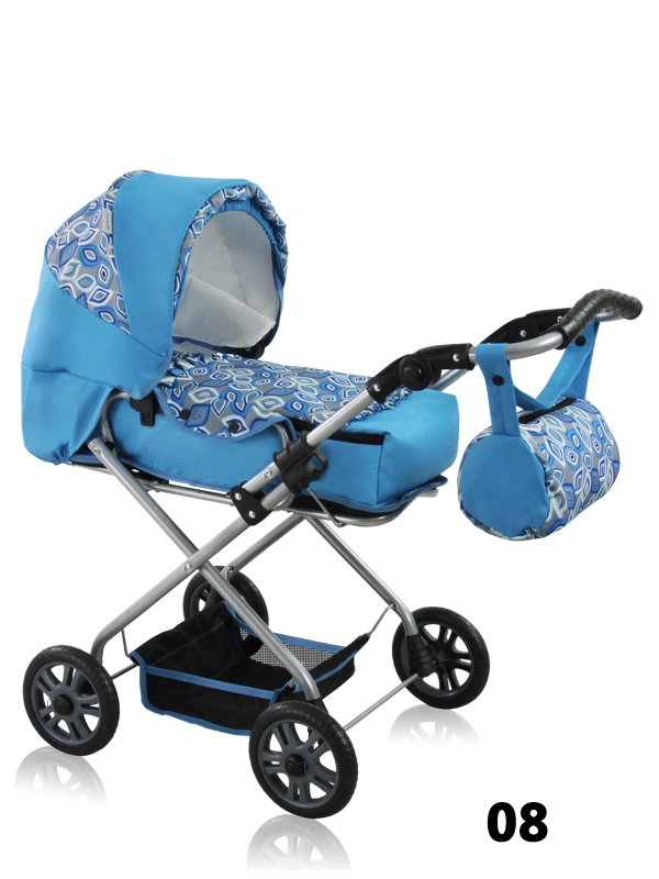 Jenny - niebieski wózek dla lalek
