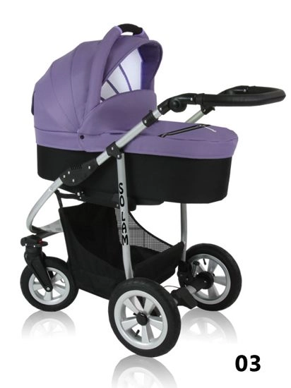 Solam - fioletowy wózek dziecięcy