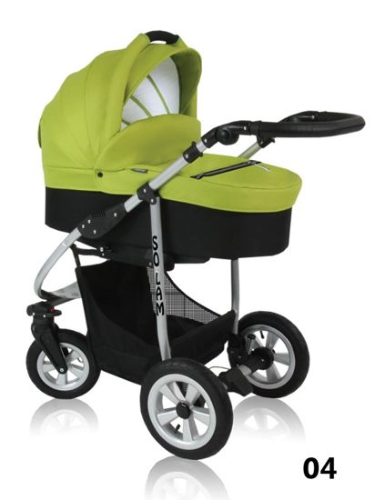 Solam - zielony/seledynowy wózek dziecięcy 