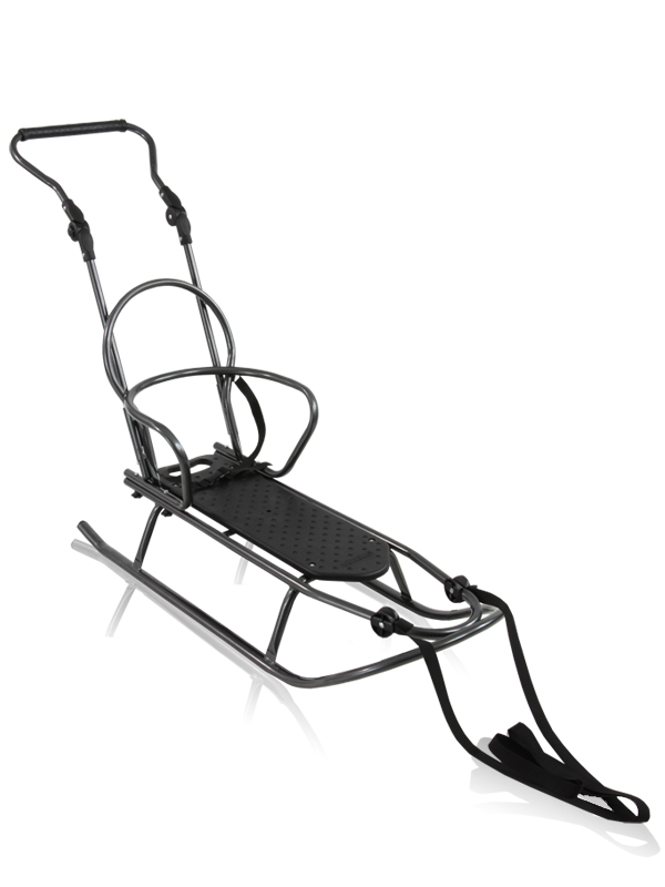 Rasper - Sled 3in1 - with backrest, height-adjustable push handle