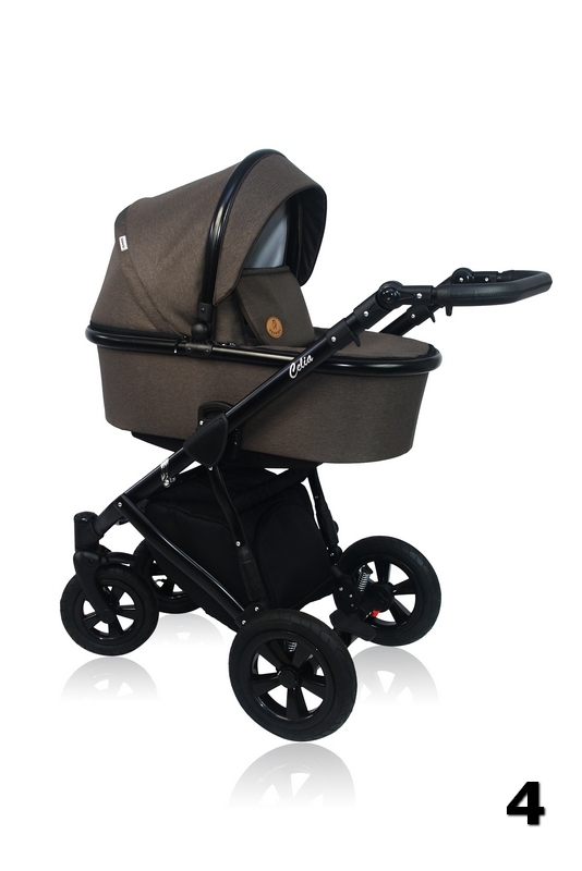 Celia - brown pram for a baby perfect for both boys and girls