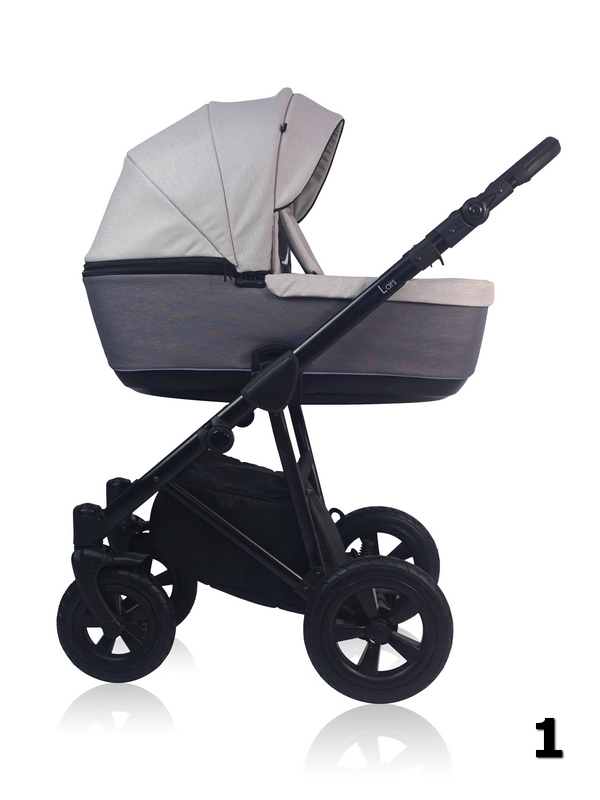 Lars Prampol - gray multifunctional baby stroller