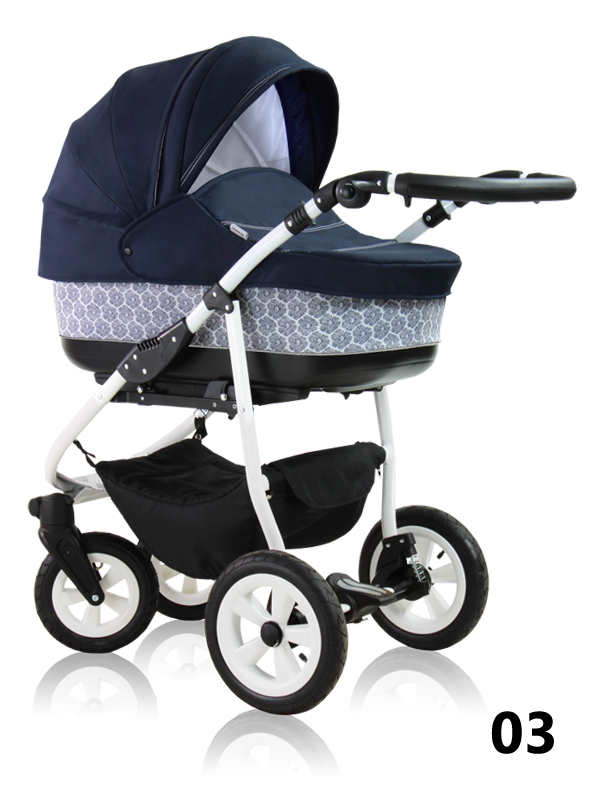 Style - navy blue baby pram perfect for a boy and a girl