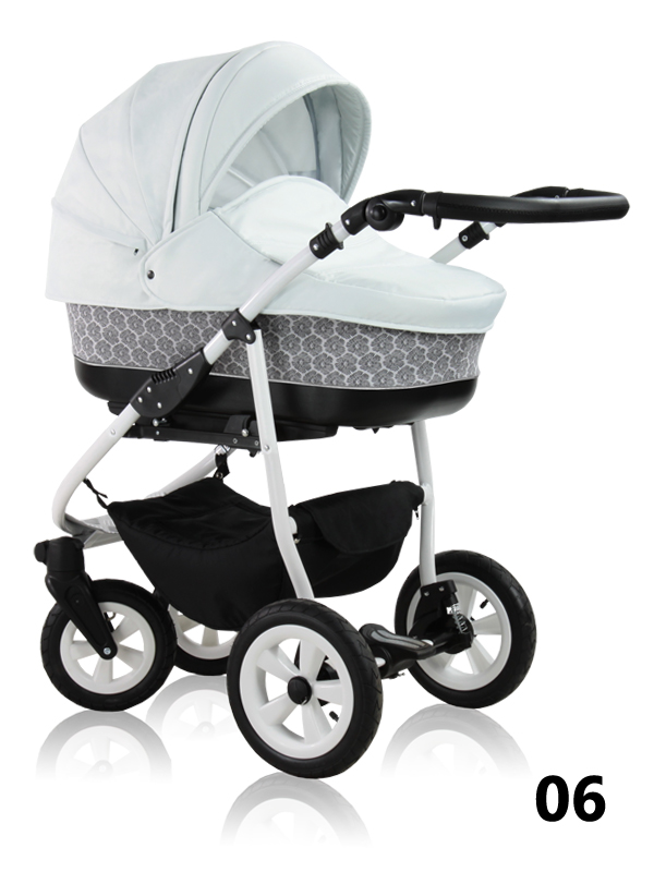 Style Prampol - a pram with a white booth, classic look