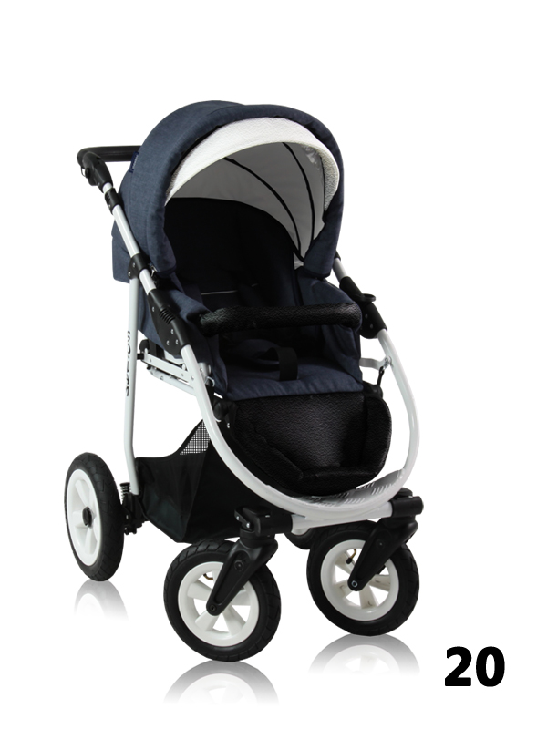 Solam Leather & Linen - a stroller for baby in different colors