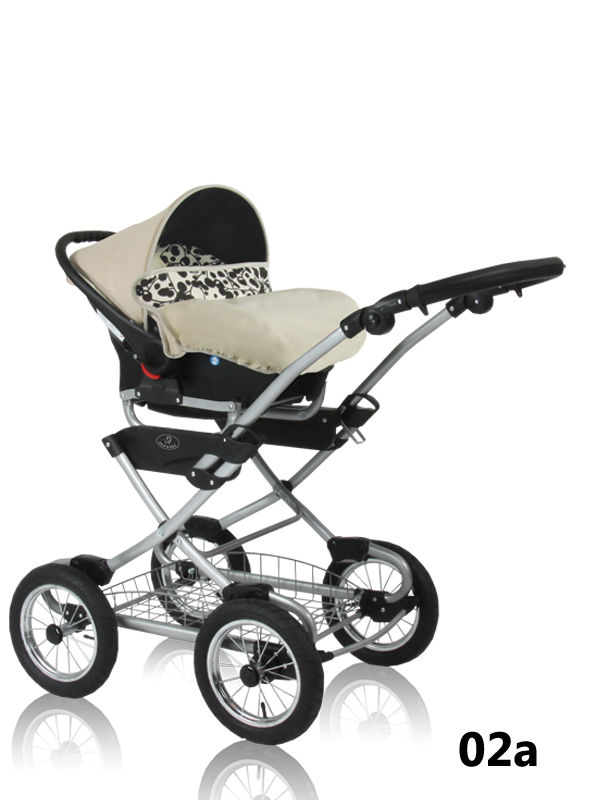 carrier for newborn and car seat that can be mounted on the frame