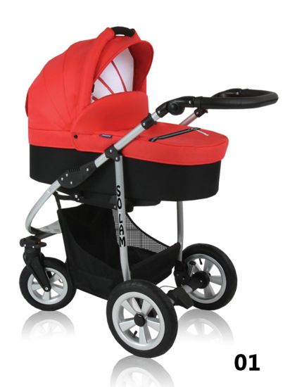Solam - red pram for baby