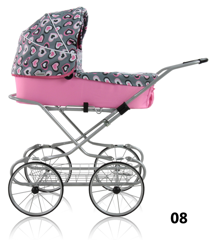 Emilie - a doll pram with a large gondola in a classic style