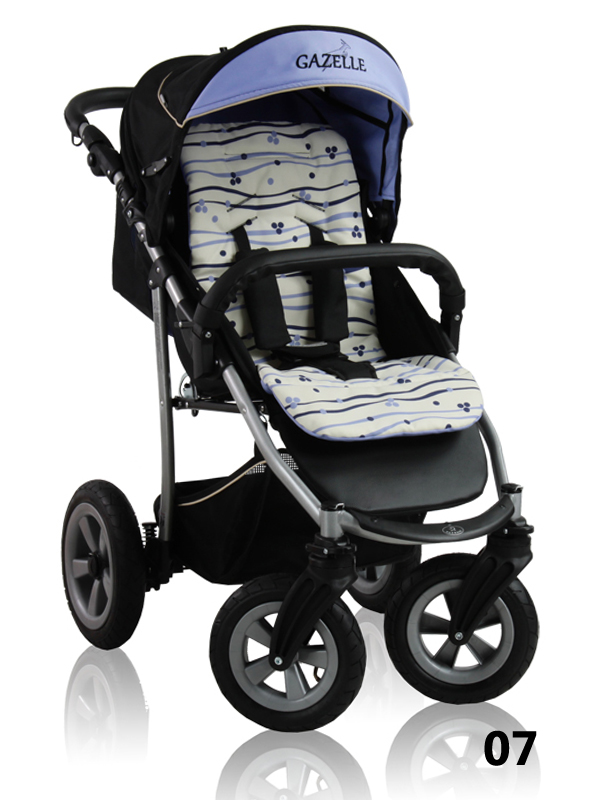 Gazelle - a stroller with the addition of purple, perfect for a girl