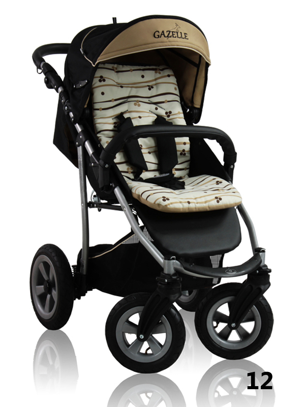 Gazelle Prampol - full-size stroller with bright accessories