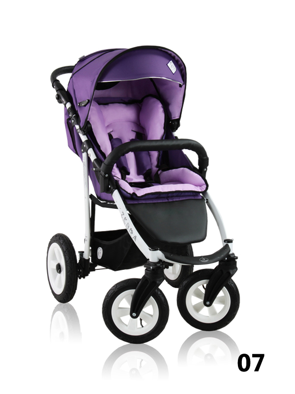 Zebra Prampol - purple stroller for a girl