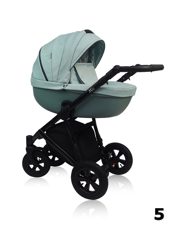 Mio Prampol - a beautiful baby stroller in shades of green