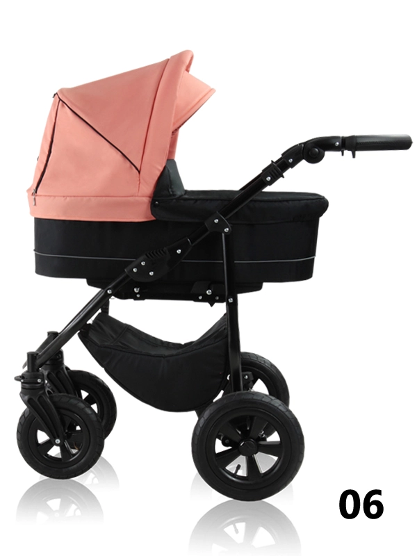 Simple - baby pram with a black basket