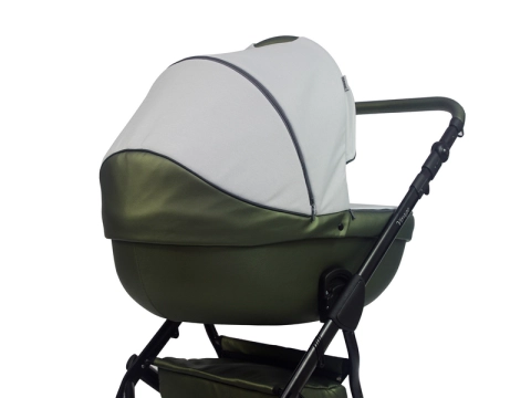 Virage - a baby pram with green eco-leather