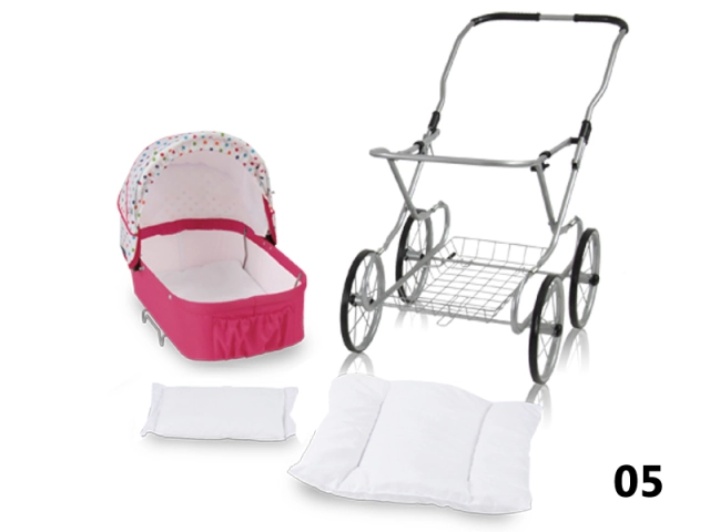 Emilie JOY - doll pram with pillow and mattress